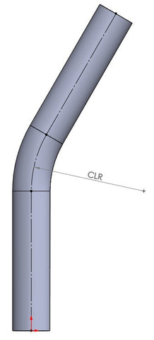 44.45mm x 2.64mm (1.75" x 12swg) Bent Tube Lengths E355+N