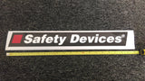 490×60mm Safety Devices Large Stickers