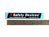 100 ×15mm Safety Devices Small Sticker