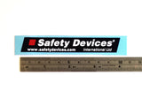 100 ×15mm Safety Devices Small Stickers