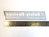 200×40mm Safety Devices Window Stickers