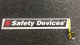 490×60mm Safety Devices Large Stickers