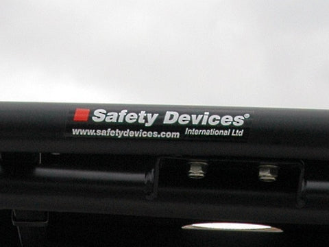 127×25mm Safety Devices Roof Rack stickers