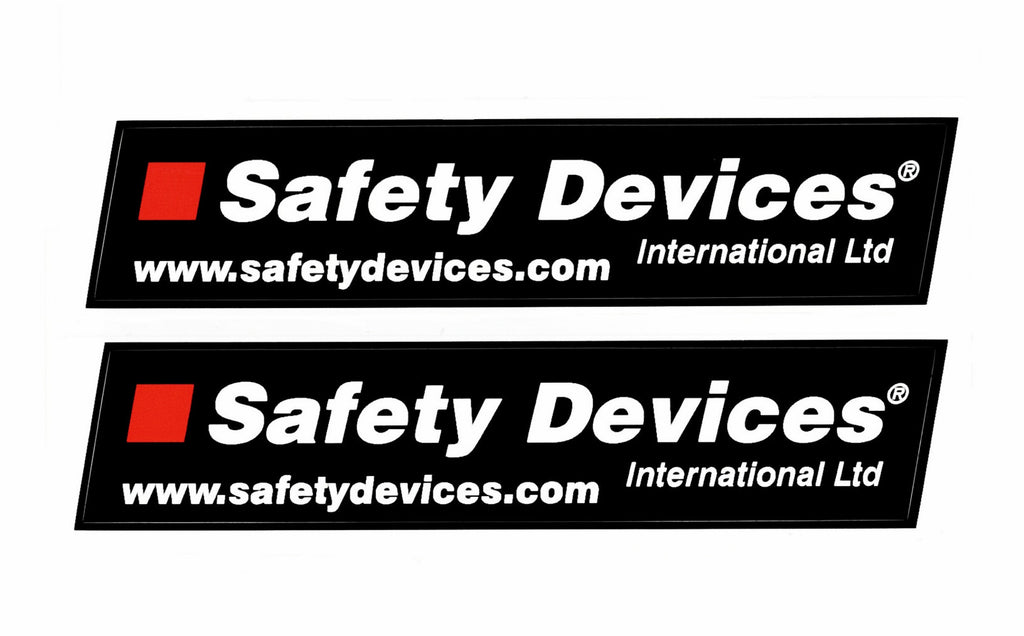 127×25mm Safety Devices Roof Rack stickers