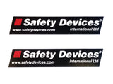 200×40mm Safety Devices Roll Cage Stickers